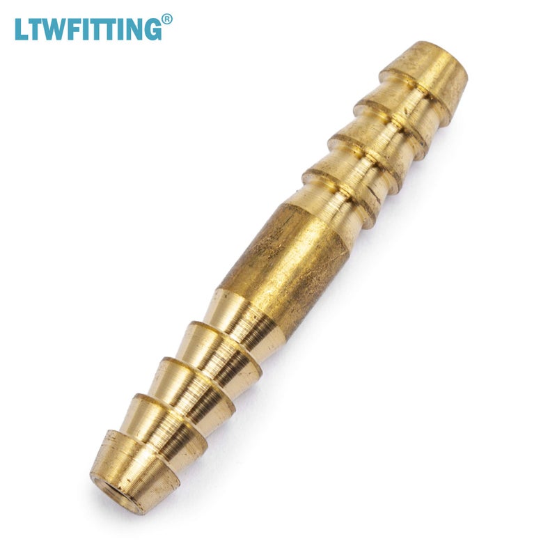 LTWFITTING Brass Barb Splicer Mender 3/16-Inch Hose ID Fitting for Vehicle Fuel System Windshield Fluid Tube (Pack of 50) - Image 2